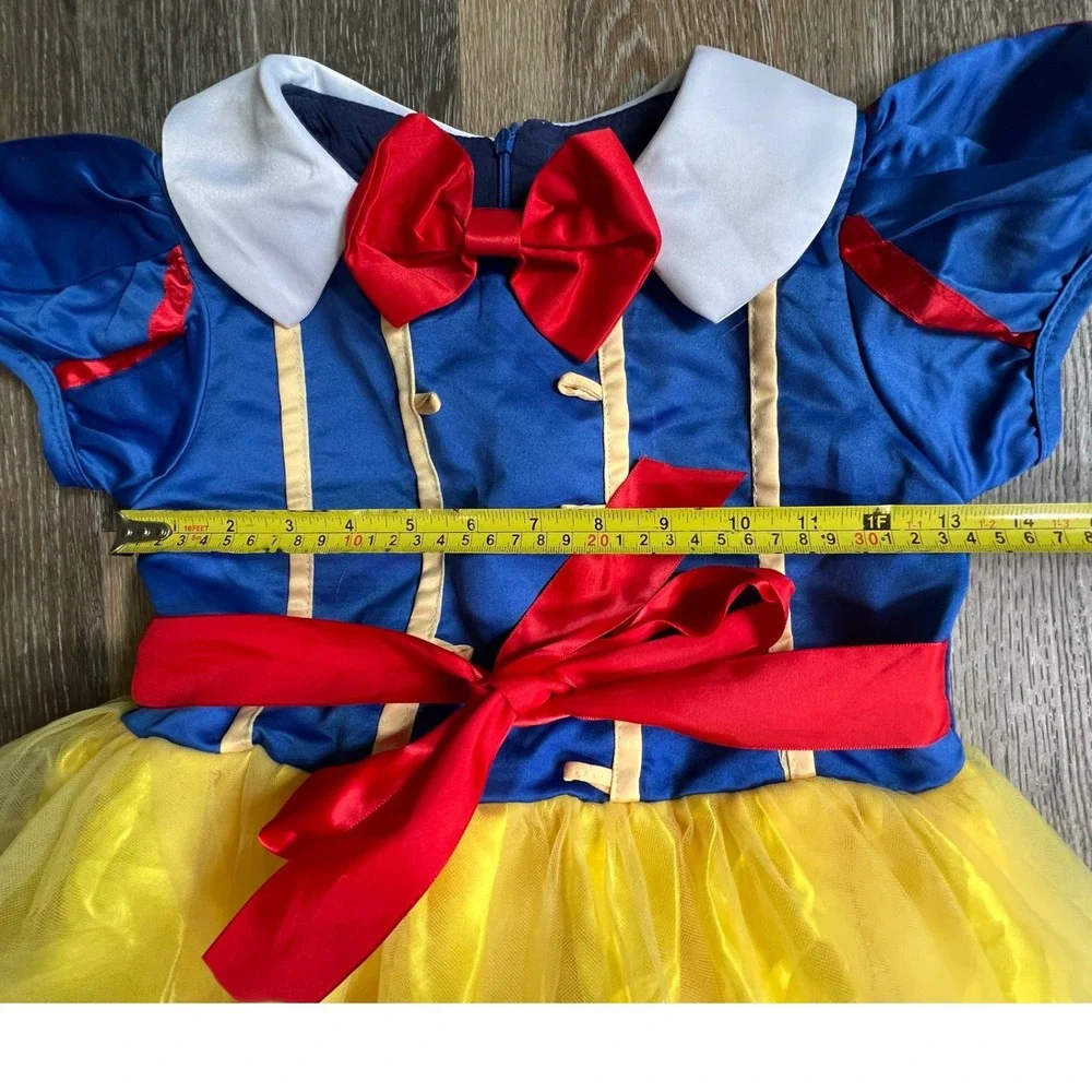 Dressy Daisy Costume Dress Kids Size 130 Yellow Blue Snow White Princess Gown